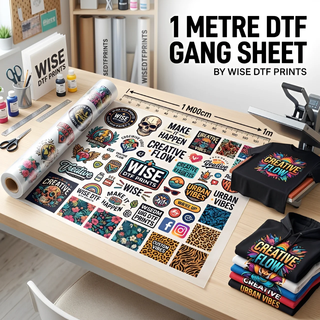 1 Metre DTF Gang Sheet Printing