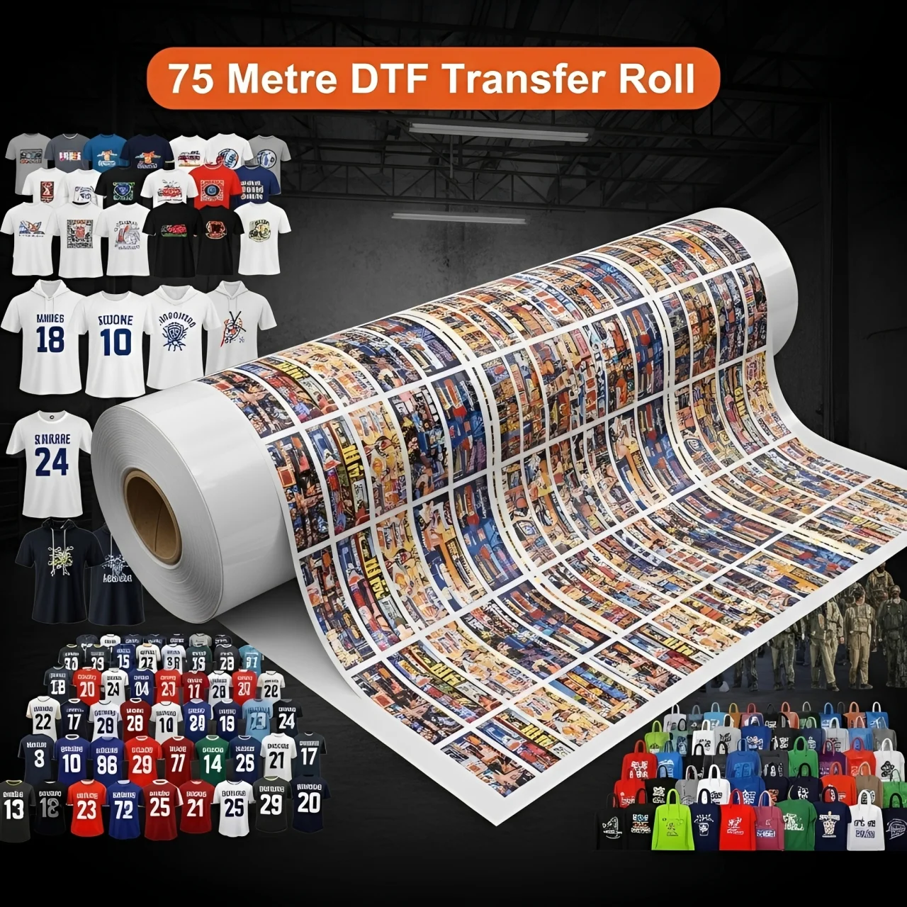 75 Metre DTF Transfer Roll – High Output Film for Large Scale Printing