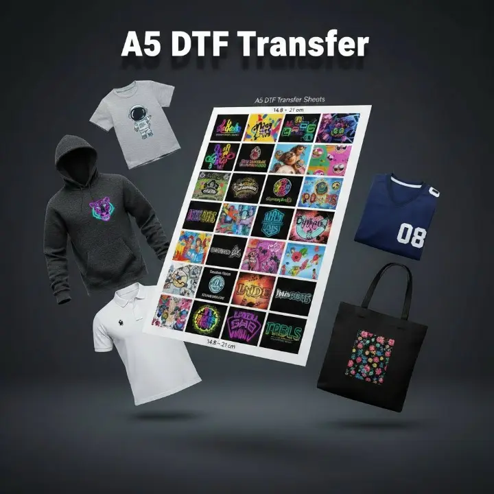 A5 DTF Transfers | Small Custom DTF Prints Ready to Press UK